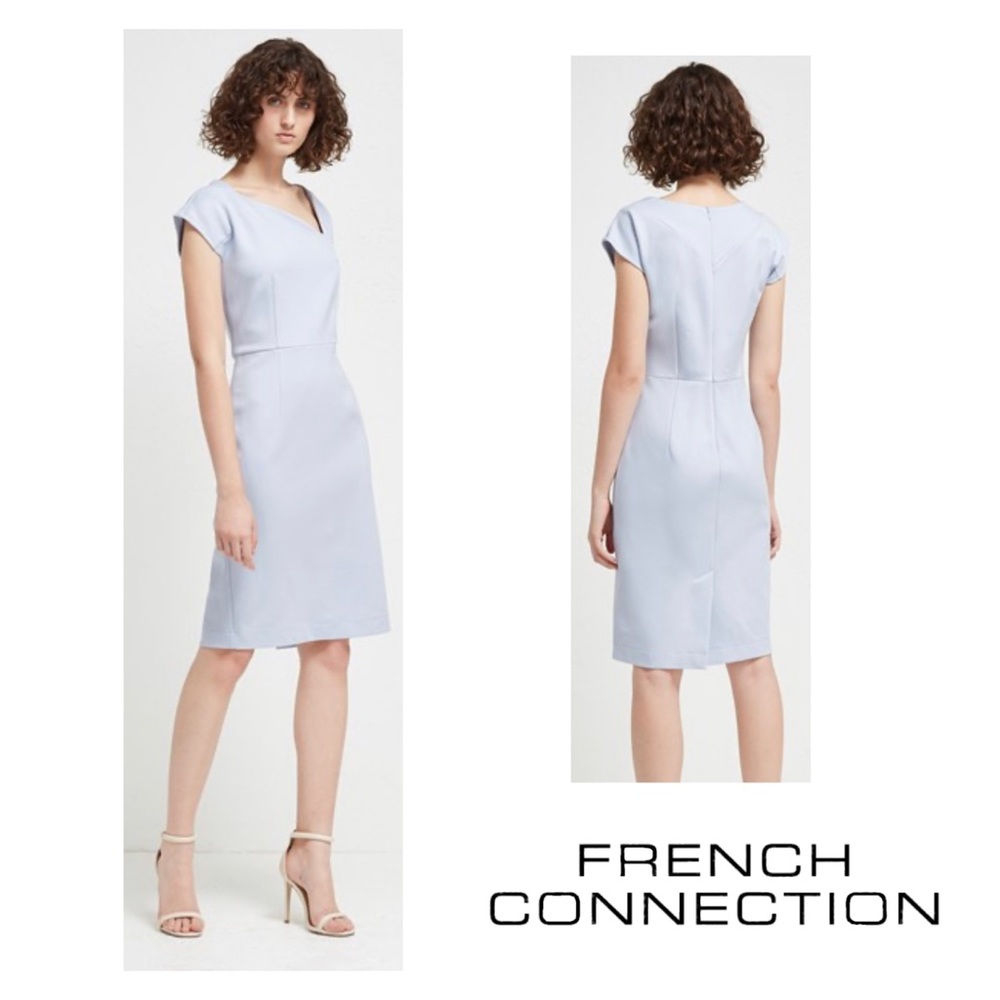 French Connection Lula Stretch Slash Neck Dress 12